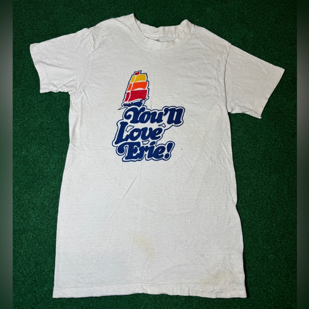 Vintage 60s 70s You’ll Love Erie Pa XS/S True Vintage T Shirt - Picture 1 of 8